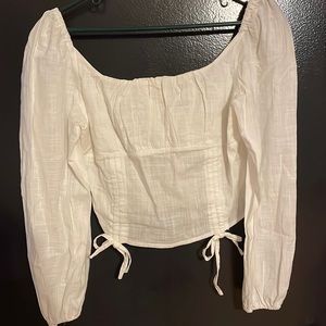 White long sleeve top!